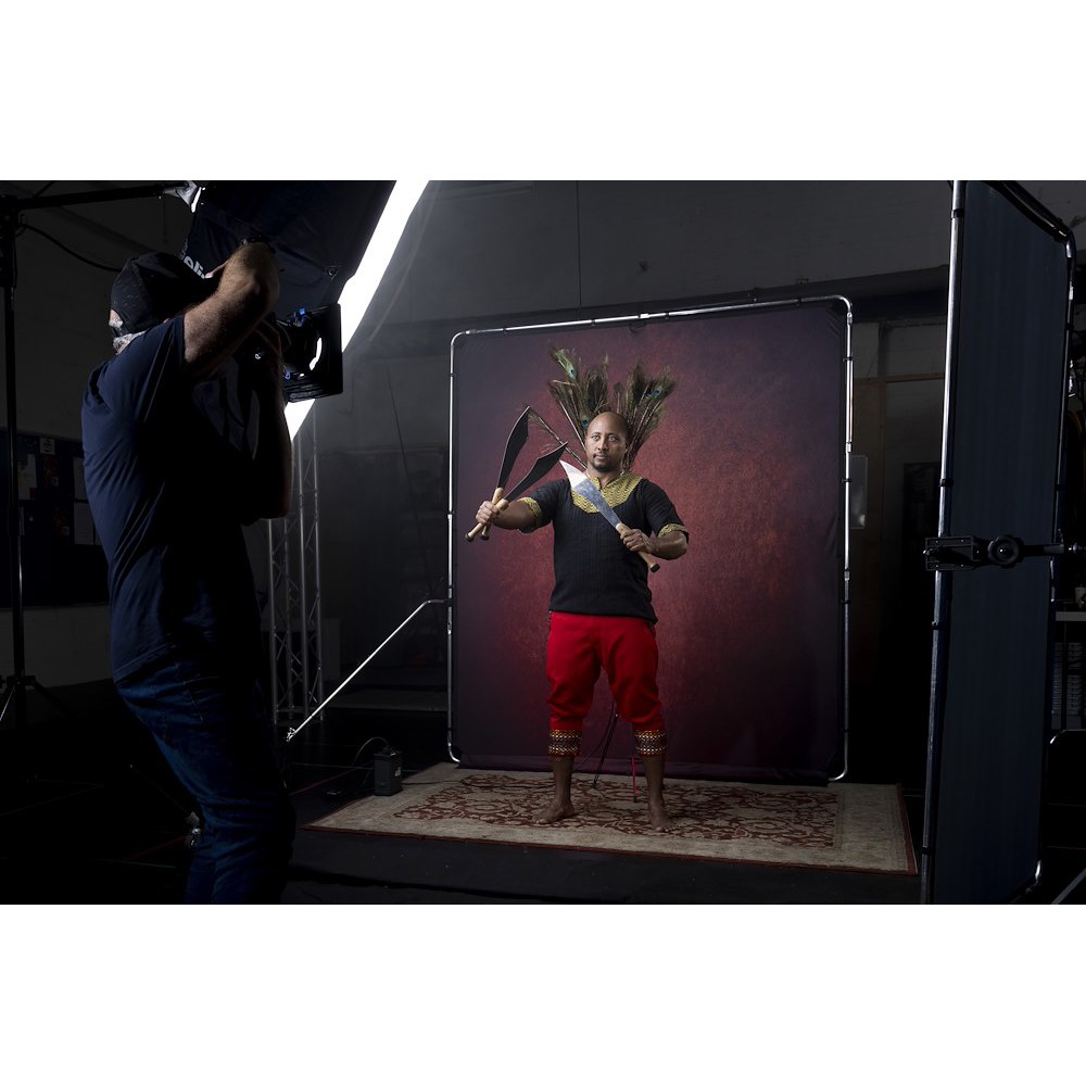 EzyFrame Vintage Background 2 x 2.3m Crimson thumbnail