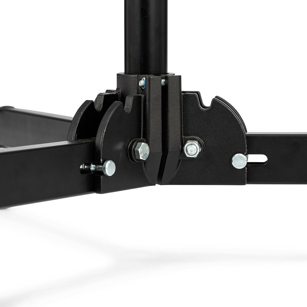 Black steel base, silver aluminum sections with wheels thumbnail