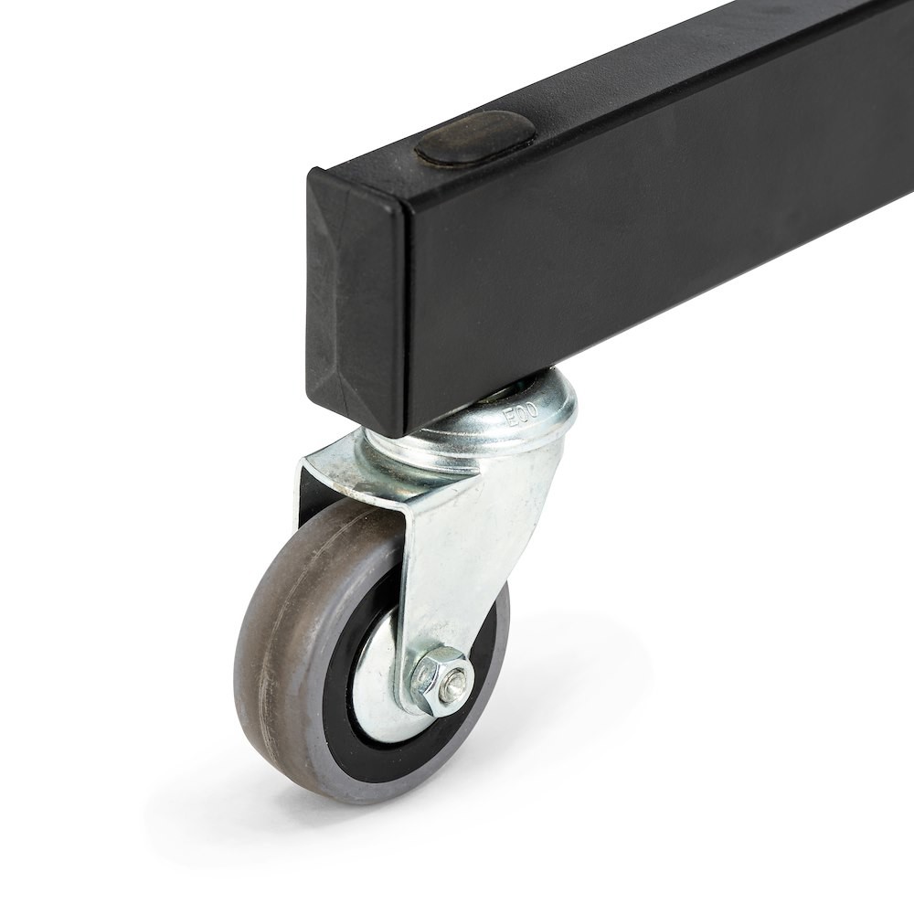 Black steel base, silver aluminum sections with wheels thumbnail