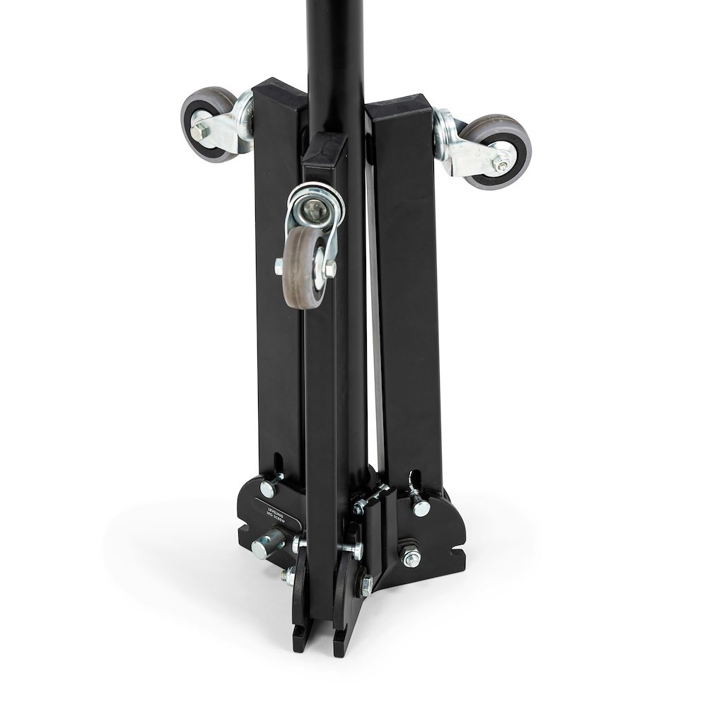Black steel base, silver aluminum sections with wheels thumbnail