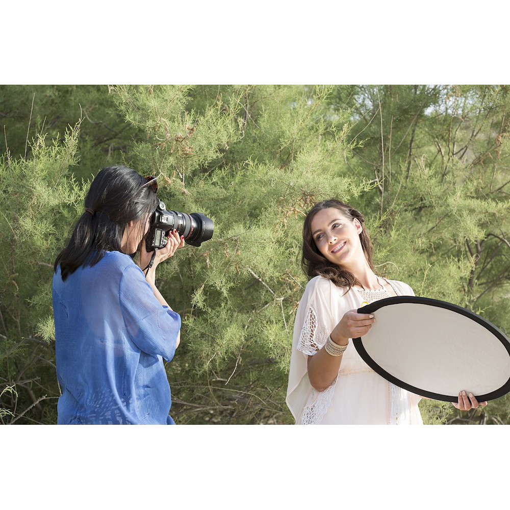 Collapsible Reflector 50cm Gold/White thumbnail