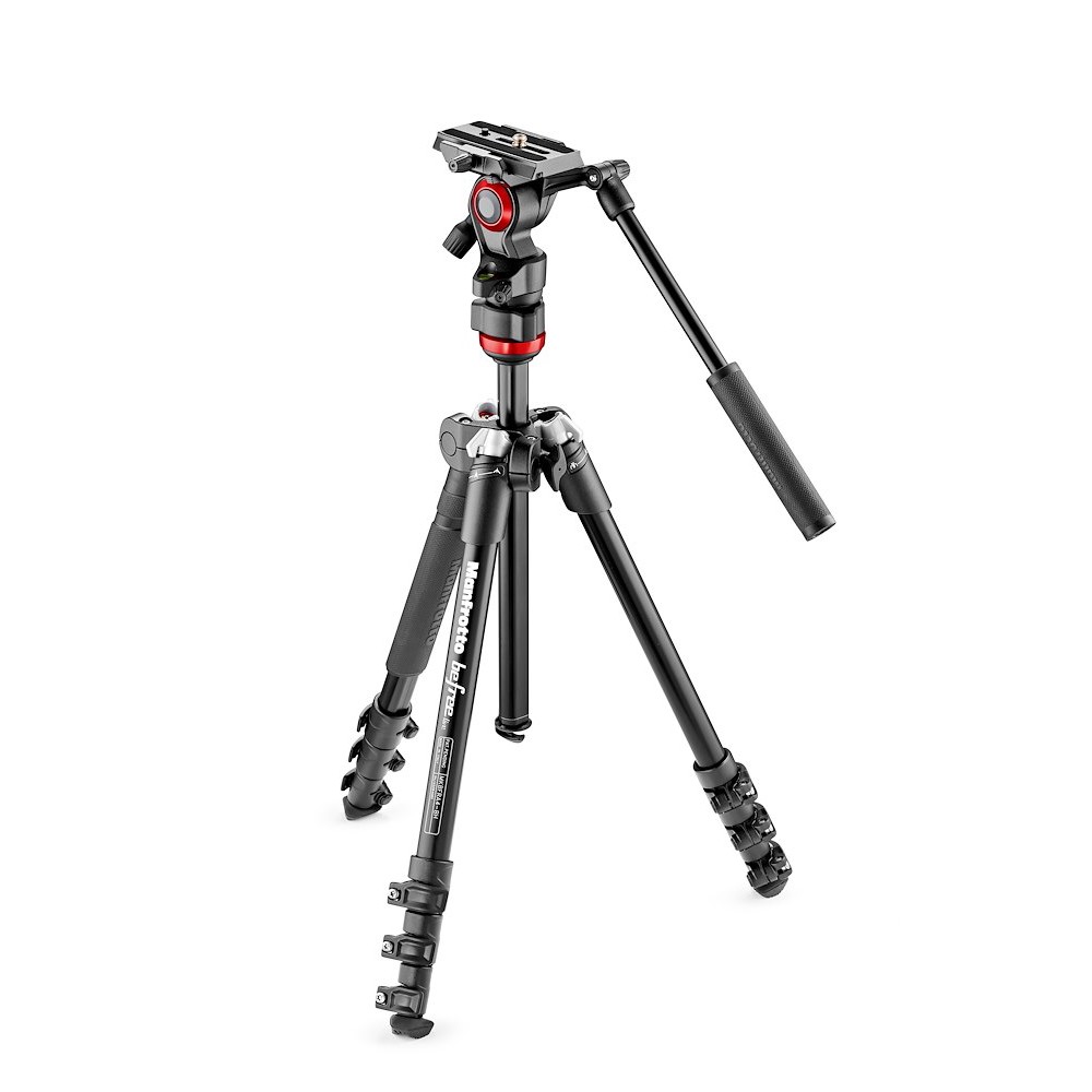 befree live fluid video head w befree aluminum tripod system thumbnail