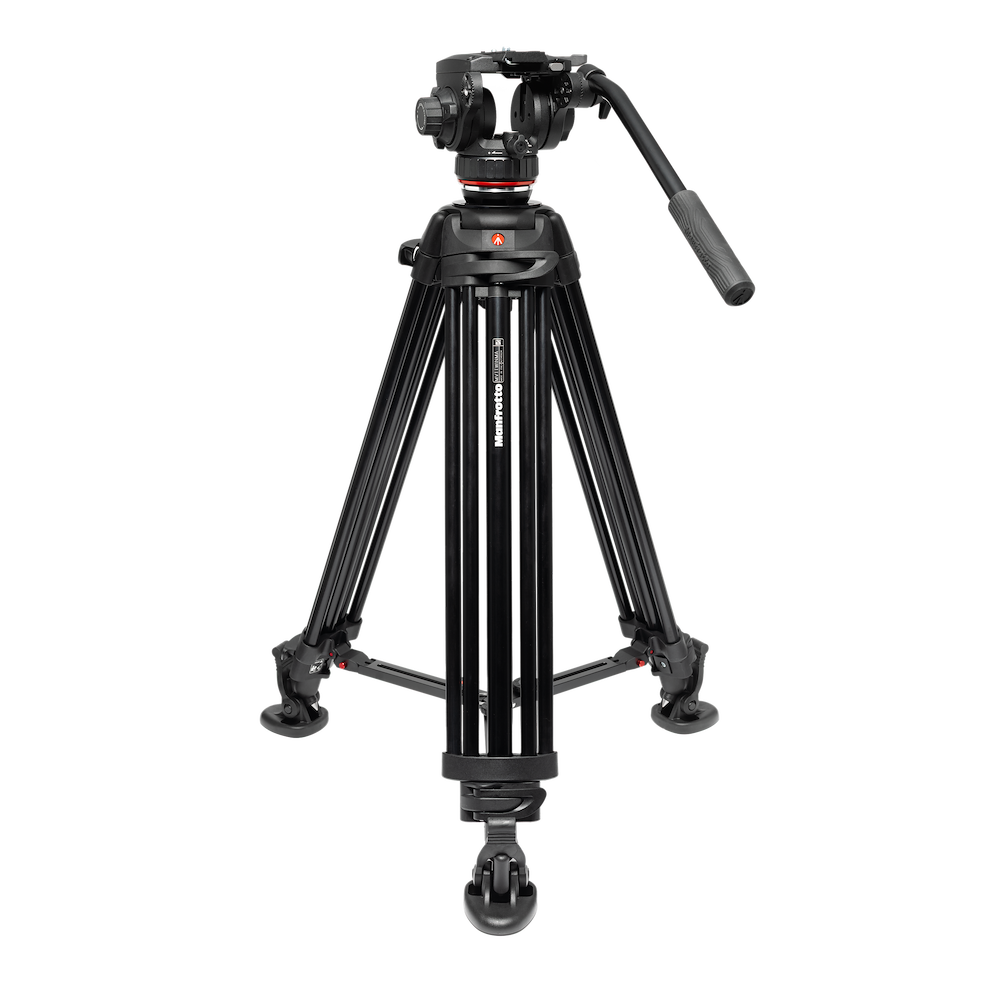 Testa Video Fluida 502X con treppiede Alu Twin leg MS thumbnail
