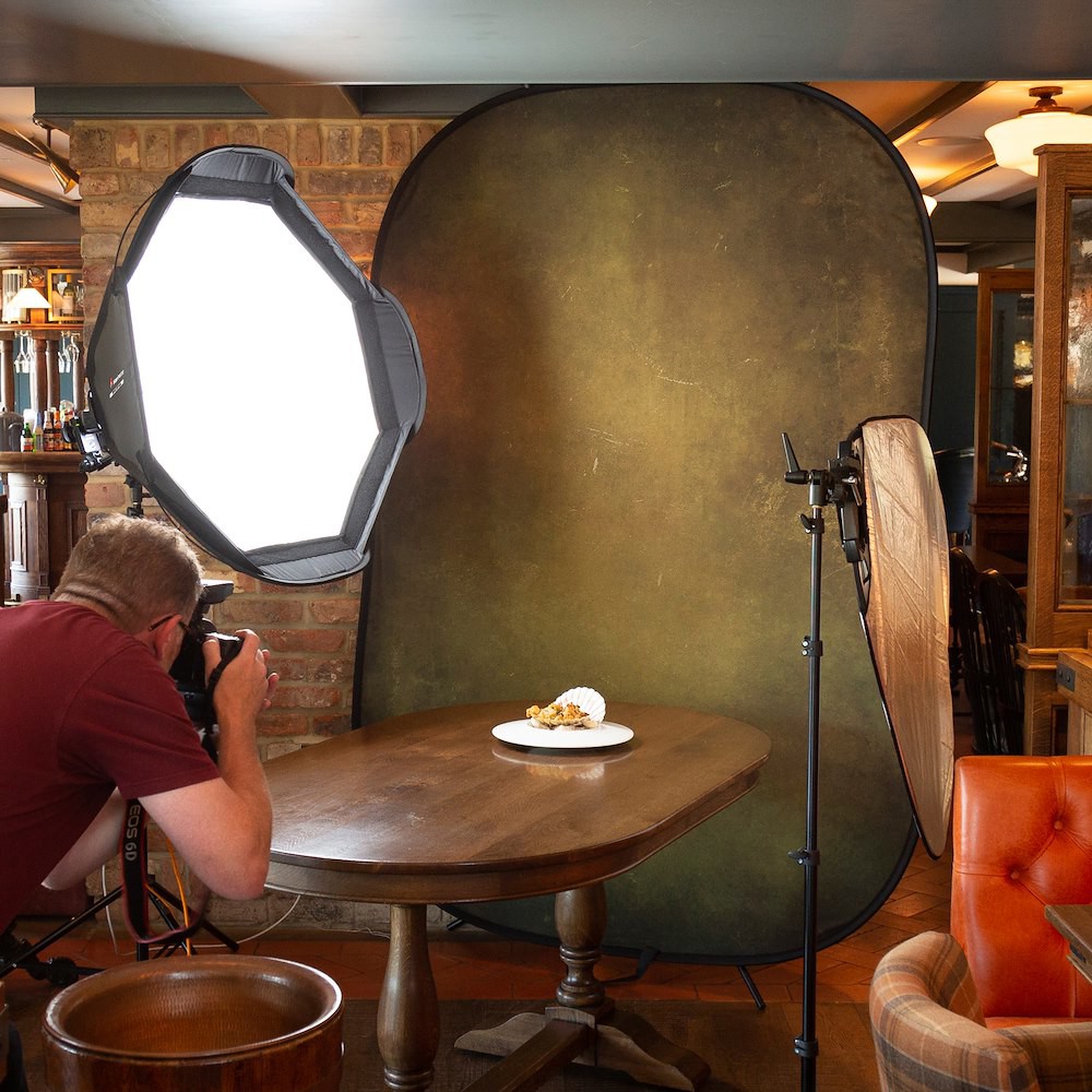 Fond Photographique Pliable Vintage Tabac/Olive thumbnail