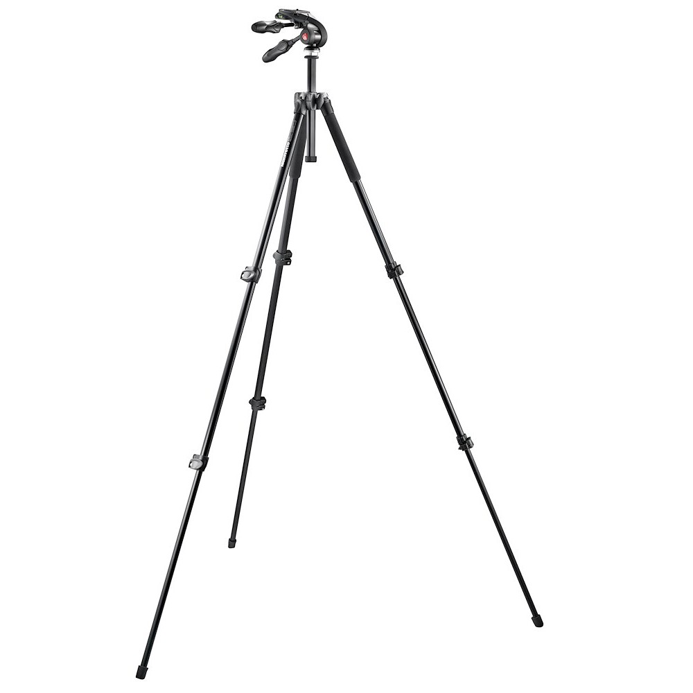 Kit: 293 alu tripod (3S) + 3-way head w. foldable handles thumbnail