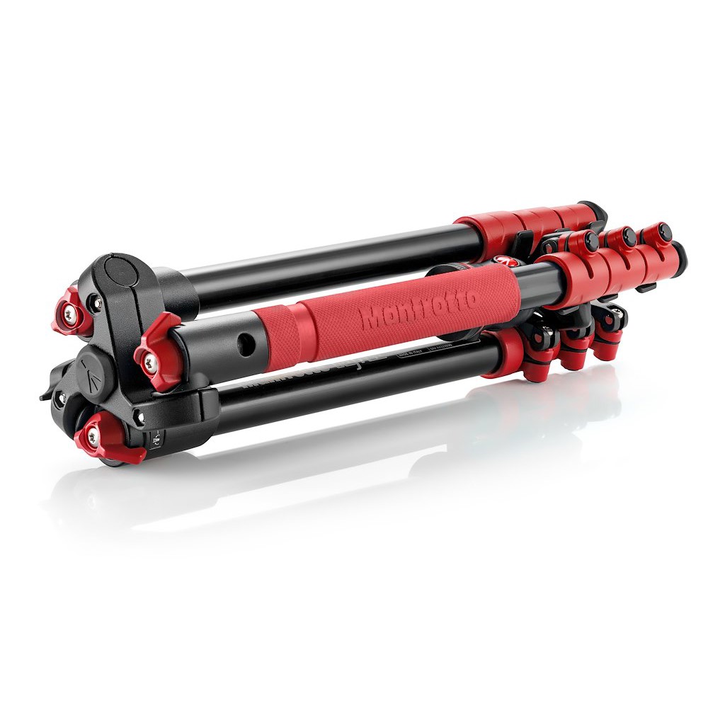 BeFree Aluminium Travel Tripod with Ball Head, Red thumbnail