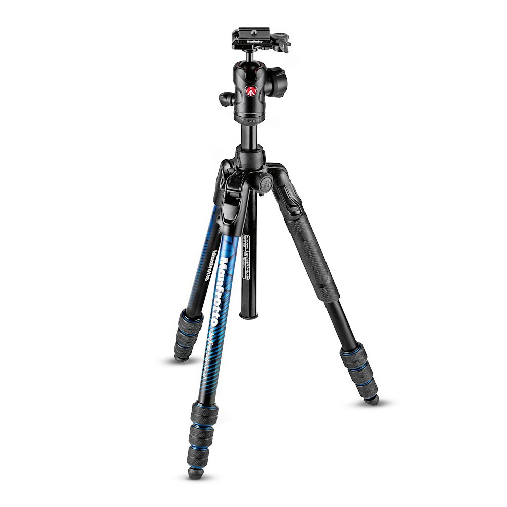Befree Advanced Aluminum Travel Tripod twist blue, ball head thumbnail
