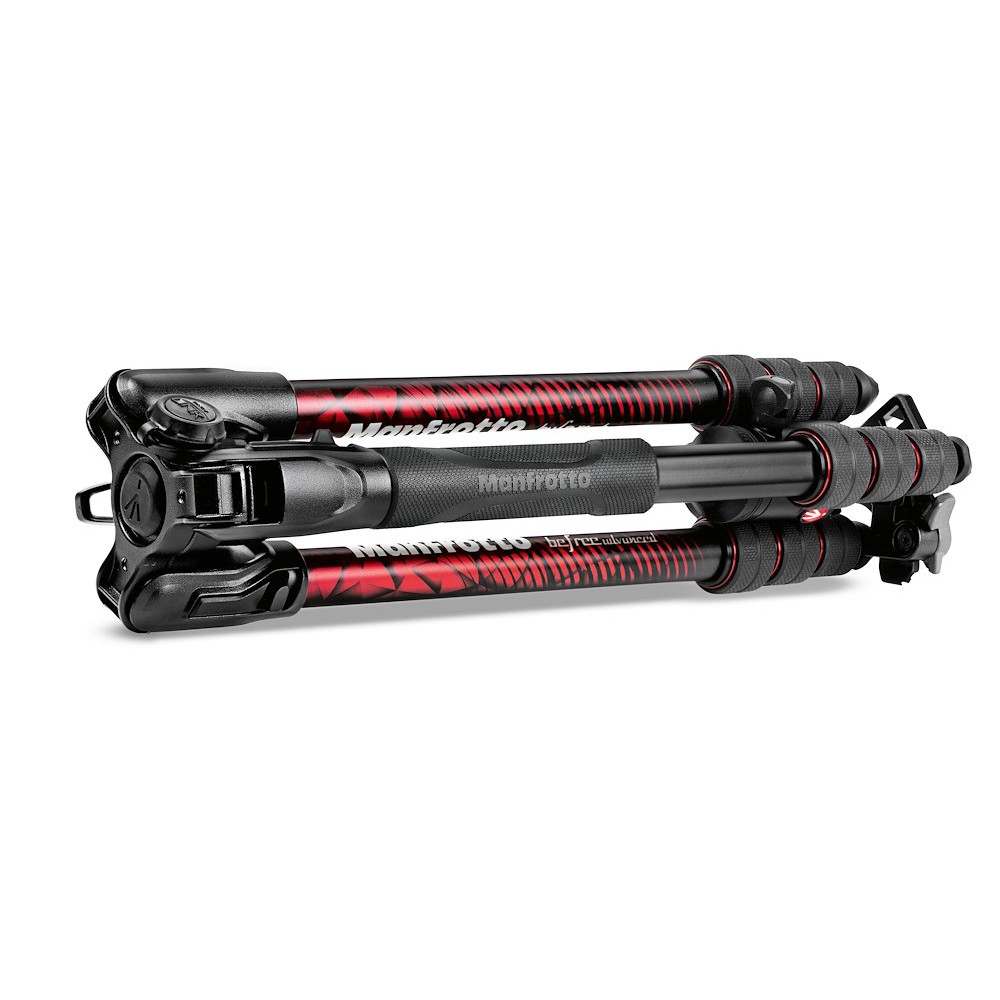 Befree Advanced Aluminum Travel Tripod twist red, ball head thumbnail