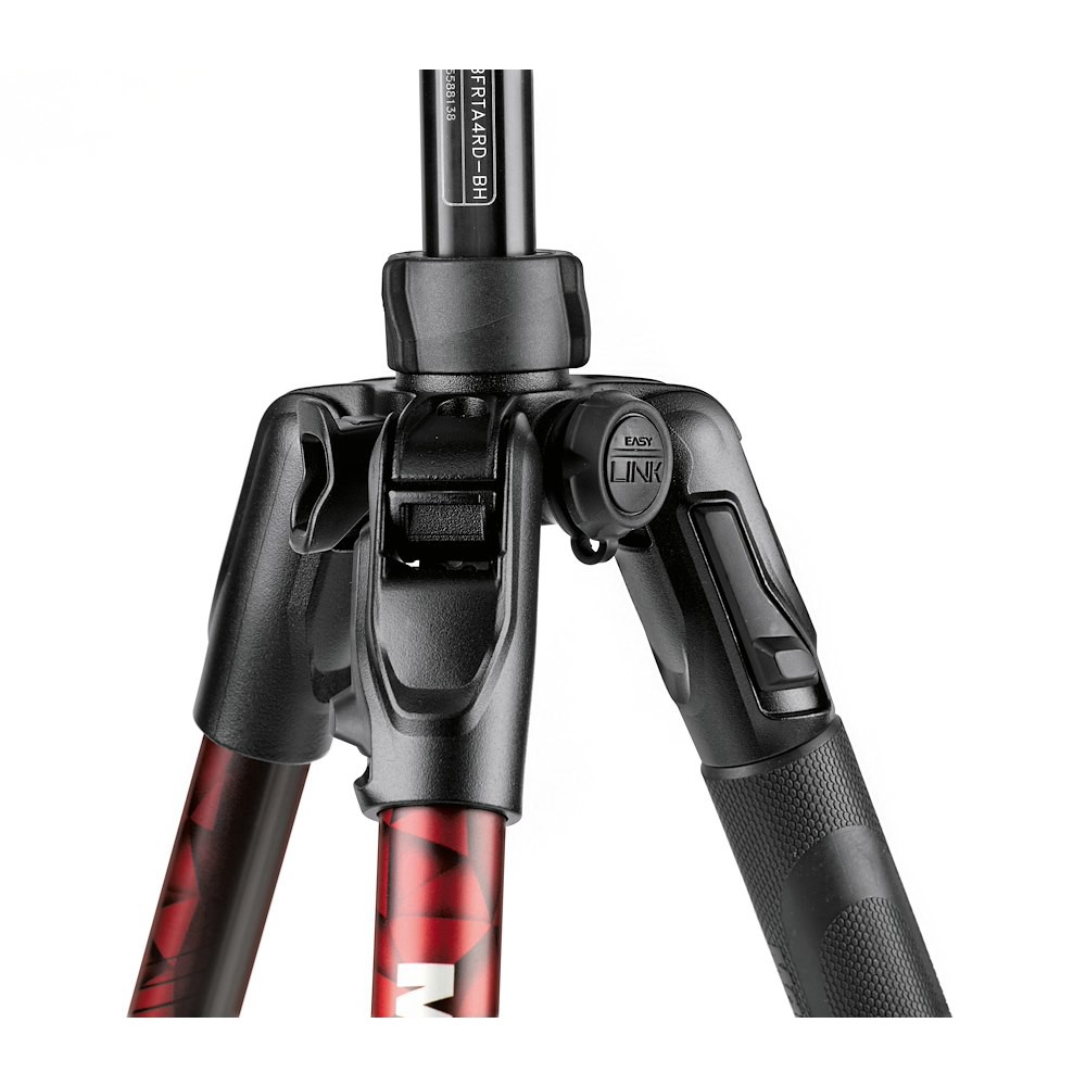 Befree Advanced Aluminum Travel Tripod twist red, ball head thumbnail