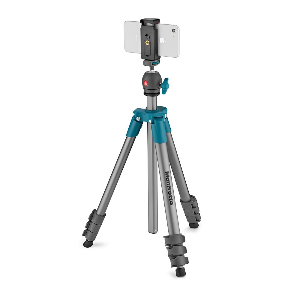 Compact Light Smart with ball head and phone clamp, blue thumbnail