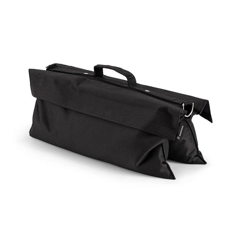 22 lb. Black Sand Bag Empty w/ Attachment Hook & Ring thumbnail