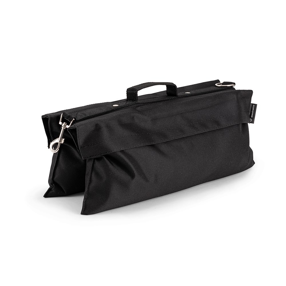 22 lb. Black Sand Bag Empty w/ Attachment Hook & Ring thumbnail