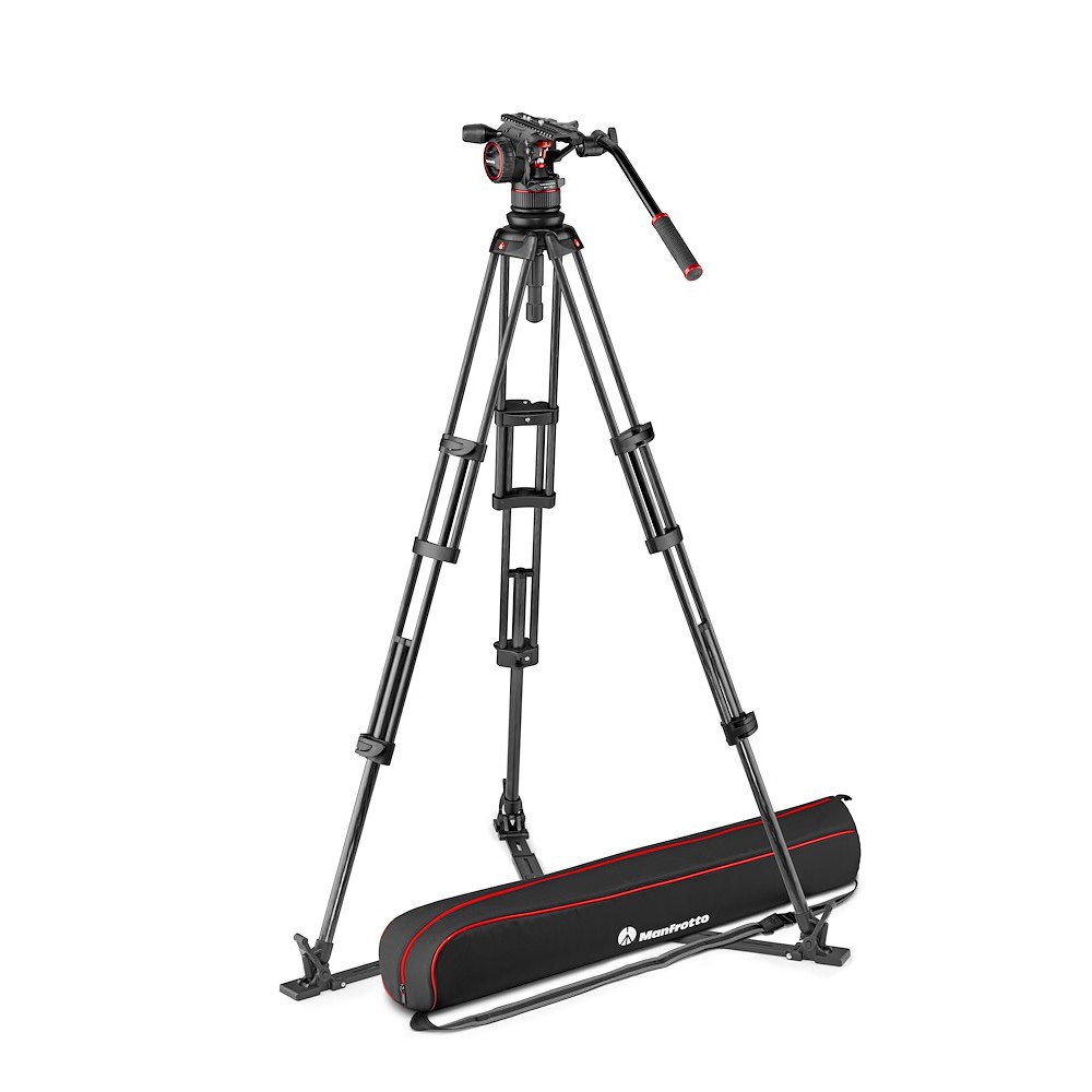 Nitrotech N12 video head w/CF Twin leg tripod GS 100/75mm thumbnail