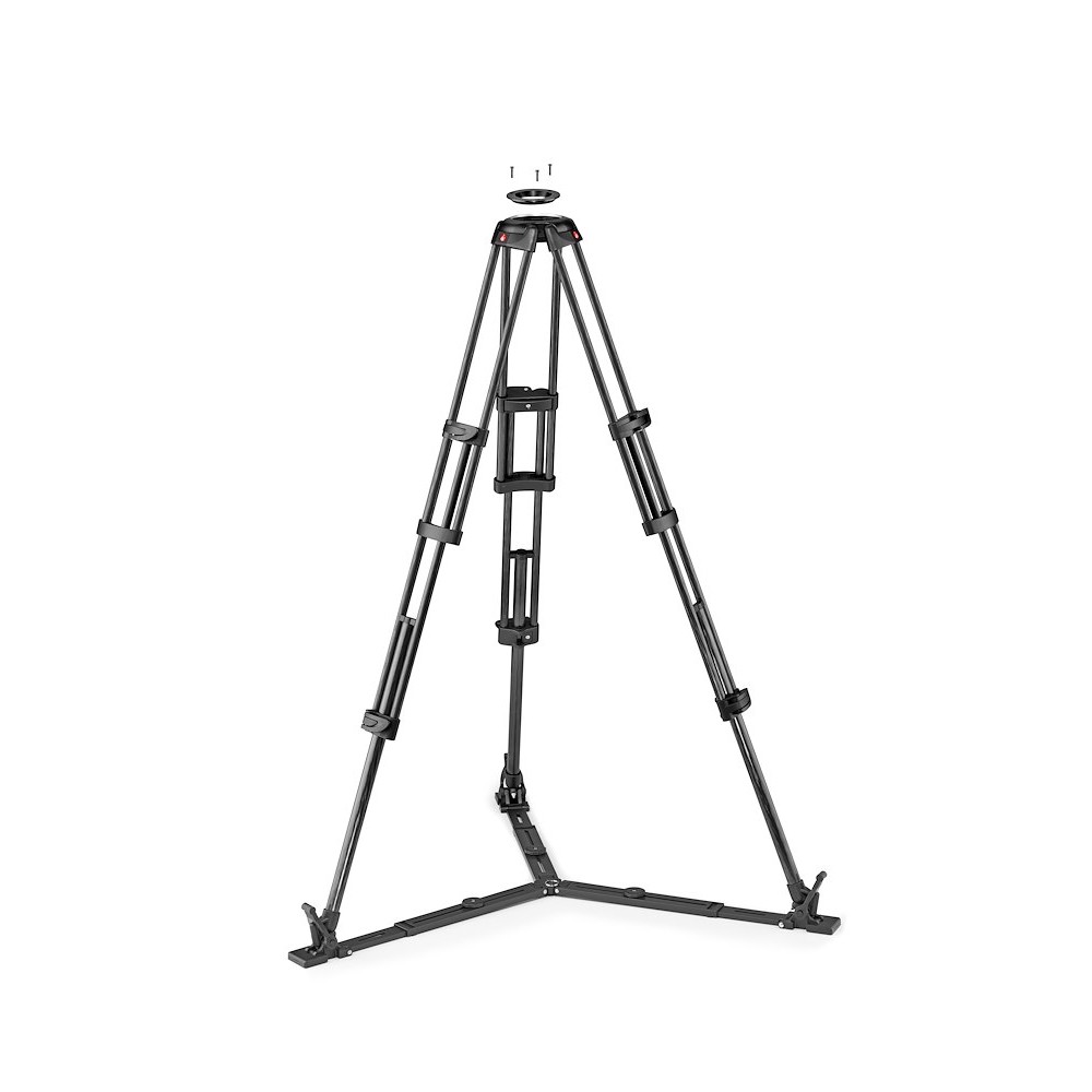 Trépied vidéo carbone, twin-leg, entretoise au sol thumbnail